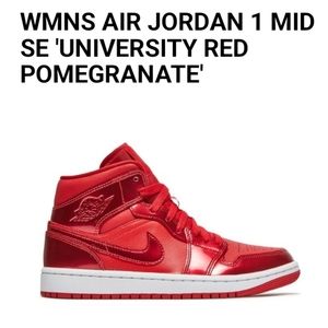 Jordan 1 mid pomegranite